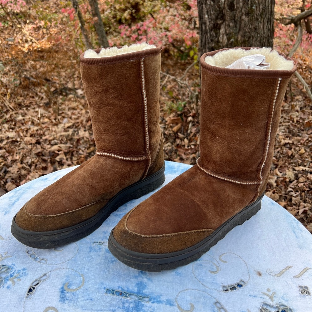 LL Bean Suede Sherling lined boots